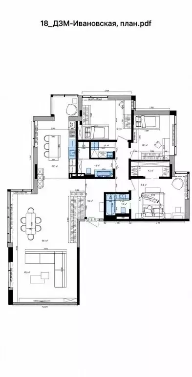 3-комнатная квартира: Москва, Ивановская улица, 16А (148.8 м) - Фото 1