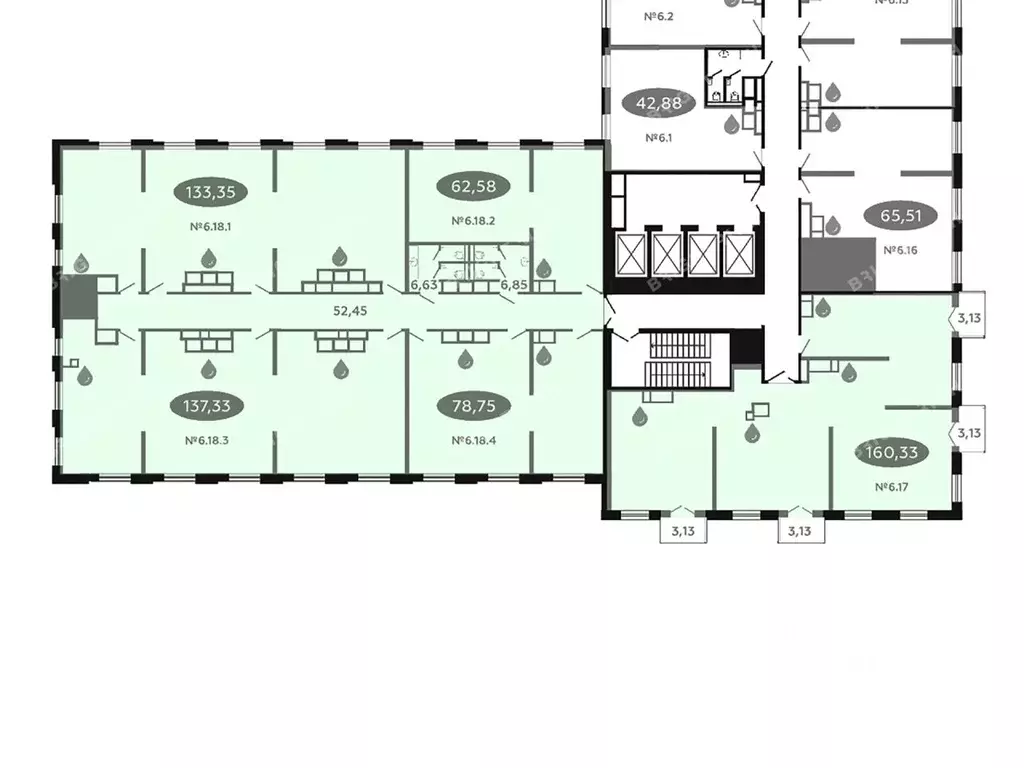 Офис в Санкт-Петербург Коломяжский просп., 19 (598 м) - Фото 2