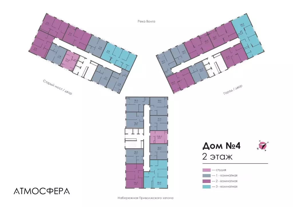 3-к кв. Астраханская область, Астрахань ул. Бехтерева, 12/4 (77.0 м) - Фото 1