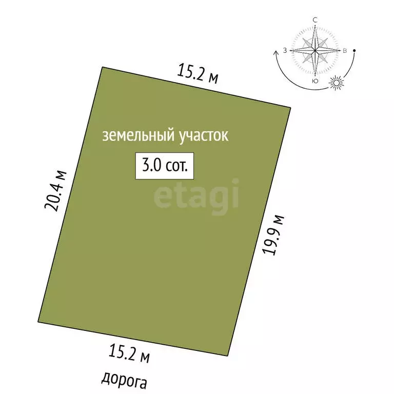 Участок в Миасс, СНТ Маяк (4.15 м) - Фото 1
