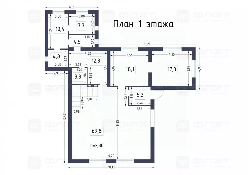 Дом в Татарстан, Казань ул. Туполева, 4 (450 м) - Фото 2