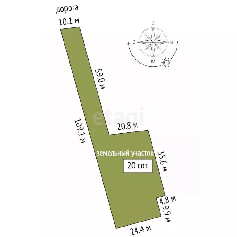 Участок в Ростовская область, Неклиновский район, Новобессергеневское ... - Фото 2