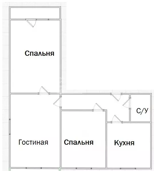 3-к кв. Башкортостан, Уфа ул. Рабкоров, 22 (60.9 м) - Фото 2