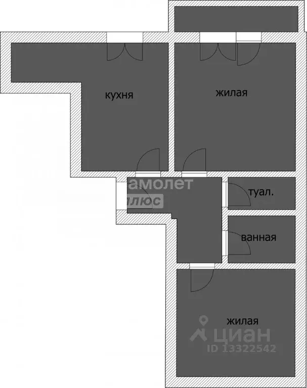 2-к кв. Смоленская область, Смоленск Южный мкр, 25Б (62.5 м) - Фото 1