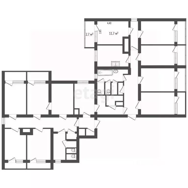 Комната Санкт-Петербург Придорожная аллея, 11 (12.5 м) - Фото 2