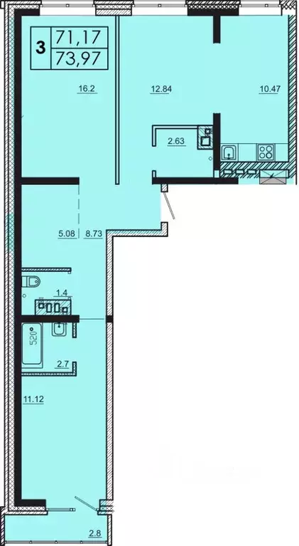 3-к кв. Иркутская область, Иркутск Ново-Ленино мкр, Мега жилой ... - Фото 0