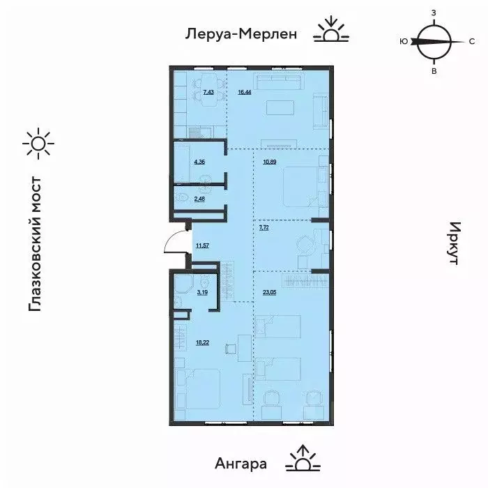 5-к кв. Иркутская область, Иркутск Затон кв-л, ул. Набережная Иркута, ... - Фото 0