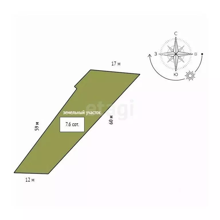 Участок в Красноярский край, Красноярск Сад № 1 НОД-3 СНТ, 130 (7.6 ... - Фото 2