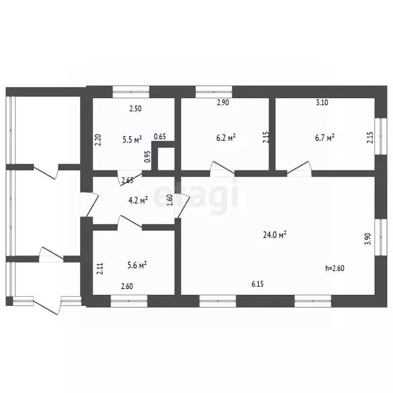 Дом в Саратовская область, Балашов Полярная ул., 54 (52 м) - Фото 2
