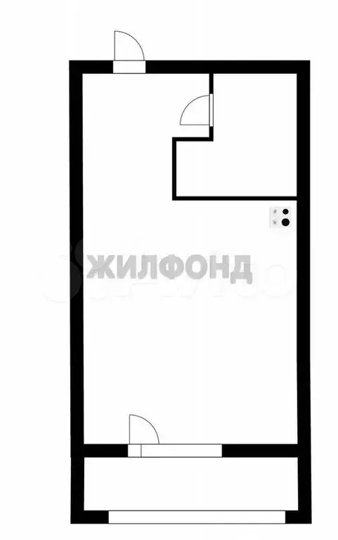 Квартира-студия, 19,2 м, 6/17 эт. - Фото 0