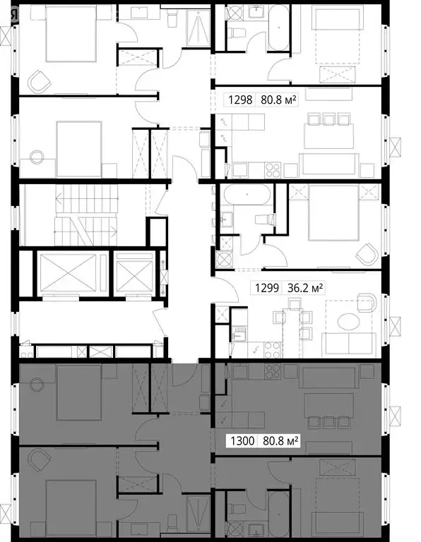 3-комнатная квартира: Сапроново, микрорайон Купелинка, 4 (80.8 м) - Фото 1
