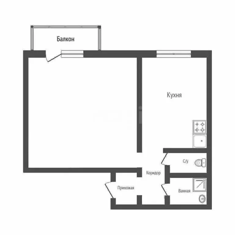 1-комнатная квартира: Абакан, улица Кирова, 107к1 (34.7 м) - Фото 0