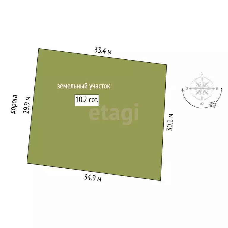 Участок в Тюмень, СНТ Факел, 5-я линия (10.16 м) - Фото 1