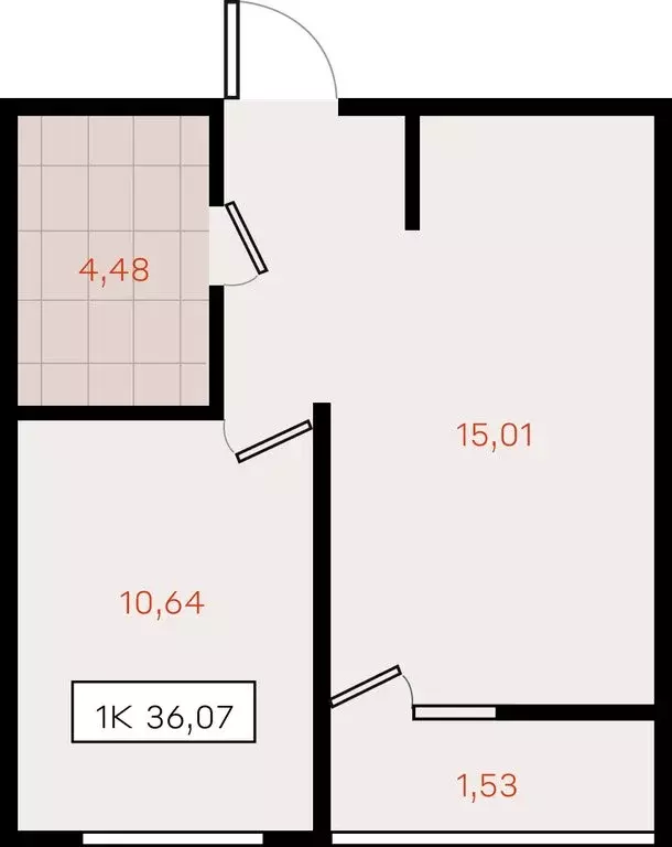 1-комнатная квартира: Динской район, Южно-Кубанское сельское ... - Фото 2