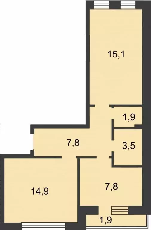 2-комнатная квартира: Нижний Новгород, Изобильная улица, 8 (51.5 м) - Фото 1