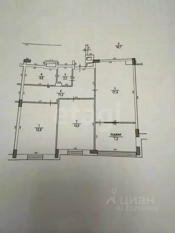 2-к кв. Липецкая область, Липецк Студеновская ул., 23Б (68.5 м) - Фото 2