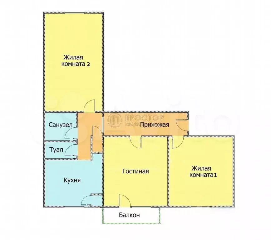 3-к. квартира, 78 м, 3/9 эт. - Фото 0
