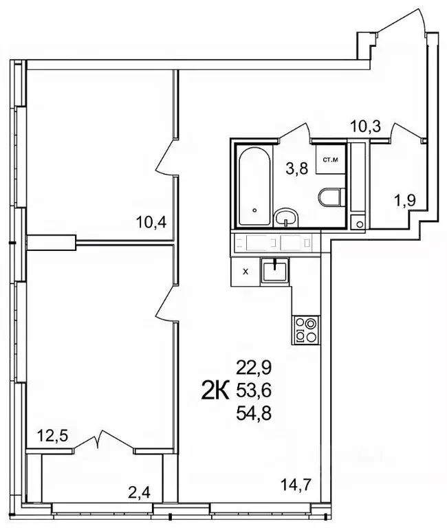 2-к кв. Нижегородская область, Нижний Новгород д. Анкудиновка, КМ ... - Фото 1