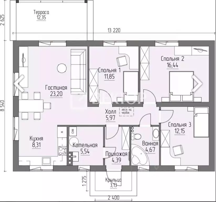 Дом в Ивановская область, Тейково ул. 1-я Спартаковская, 14 (93 м) - Фото 2
