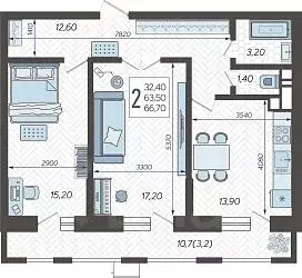 2-к кв. Краснодарский край, Краснодар 9-й километр мкр, ул. ... - Фото 1