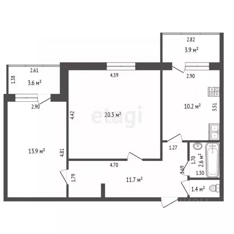 2-к кв. Саха (Якутия), Горный улус, с. Бердигестях ул. Софрона ... - Фото 2