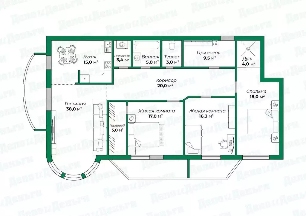4-к кв. Кировская область, Киров Водопроводная ул., 27 (155.0 м) - Фото 1