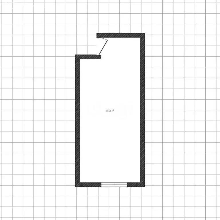 1к в -комнатной квартире (18 м) - Фото 1