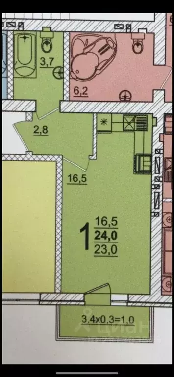 Студия Адыгея, Тахтамукайский район, Старобжегокайское с/пос, Новая ... - Фото 1