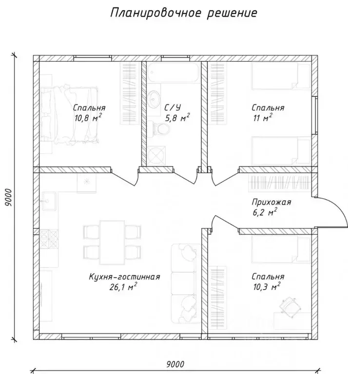 Дом в Севастополь Огонек СТ,  (81 м) - Фото 2