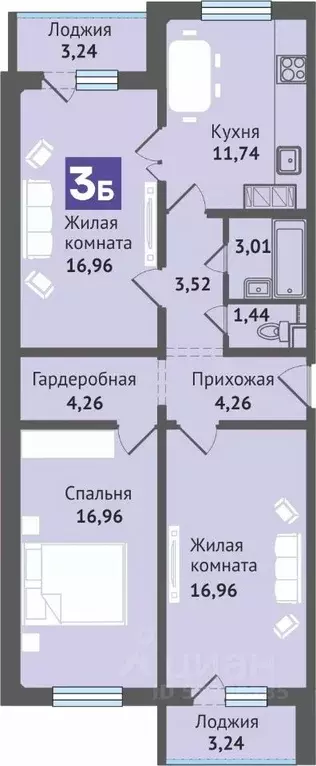 3-к кв. Марий Эл, Медведево городское поселение, Медведево пгт ул. ... - Фото 0