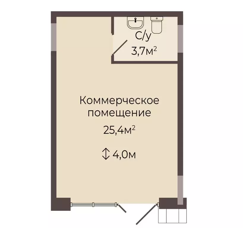 Помещение свободного назначения (29.1 м) - Фото 1