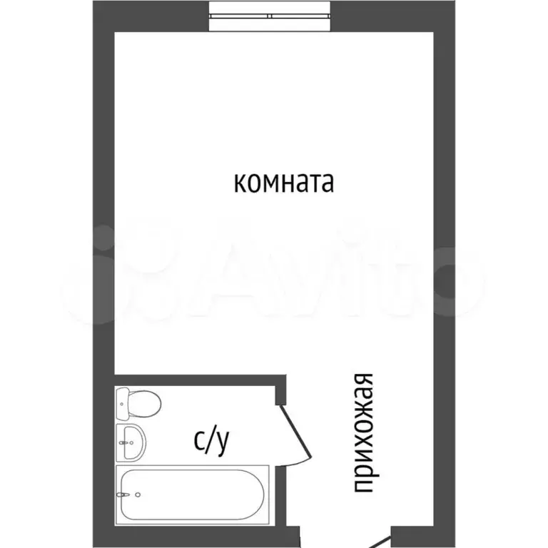 Квартира-студия, 18 м, 1/5 эт. - Фото 0