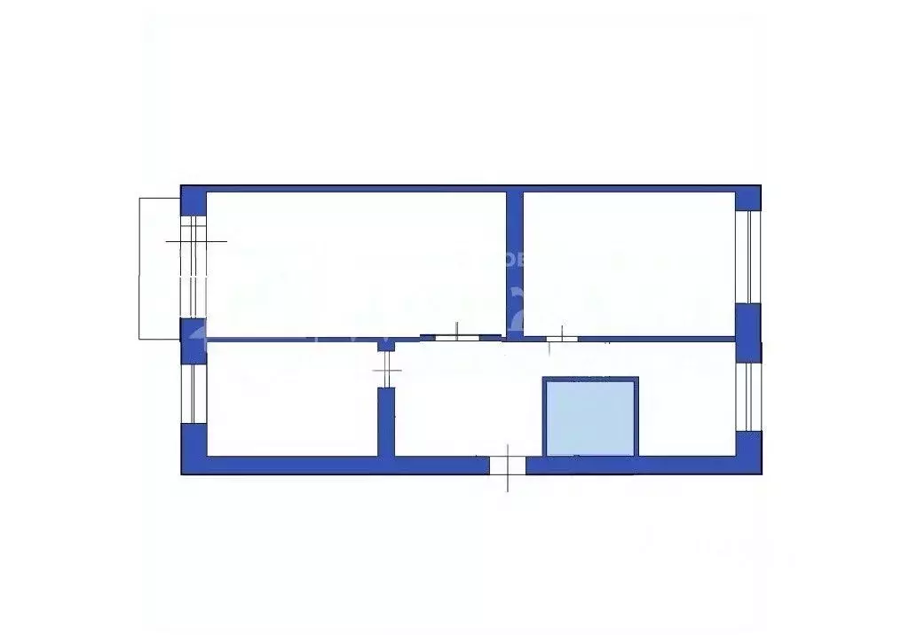 3-к кв. Кемеровская область, Ленинск-Кузнецкий ул. Розы Люксембург, 43 ... - Фото 2