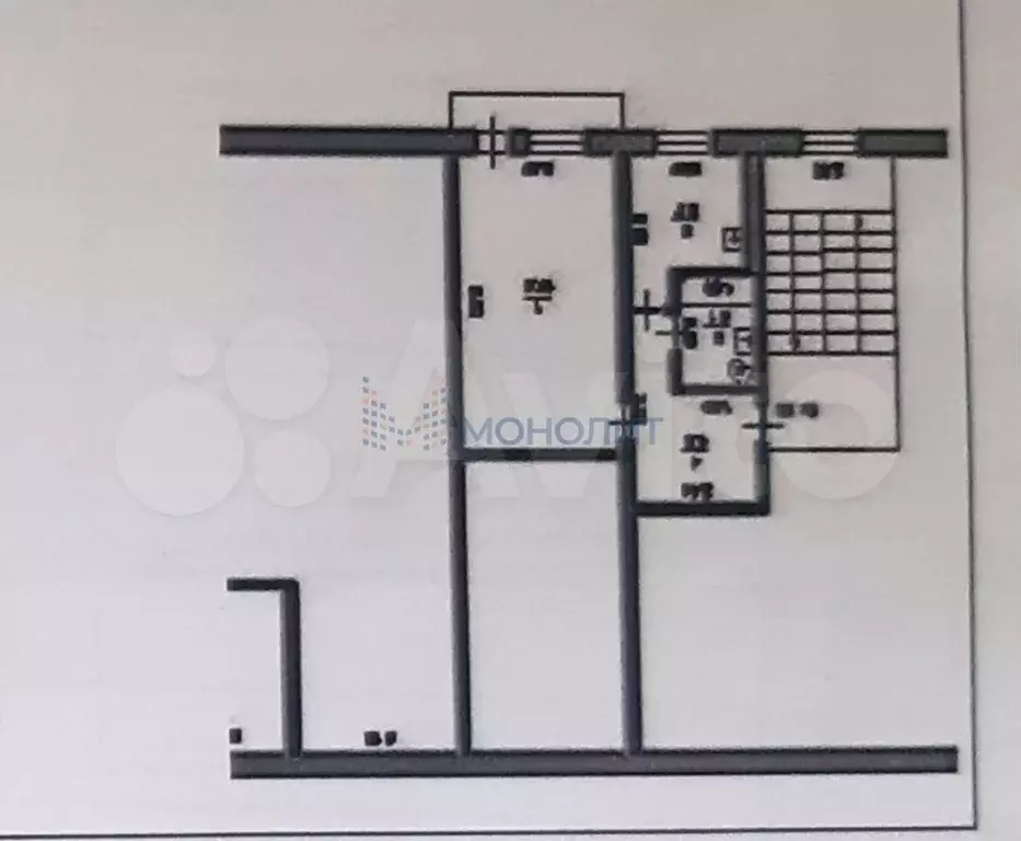 1-к. квартира, 32,7 м, 3/5 эт. - Фото 0