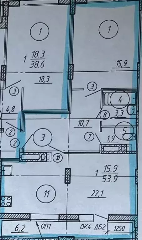 2-к кв. Ивановская область, Иваново Лежневская ул., 213 (53.0 м) - Фото 1