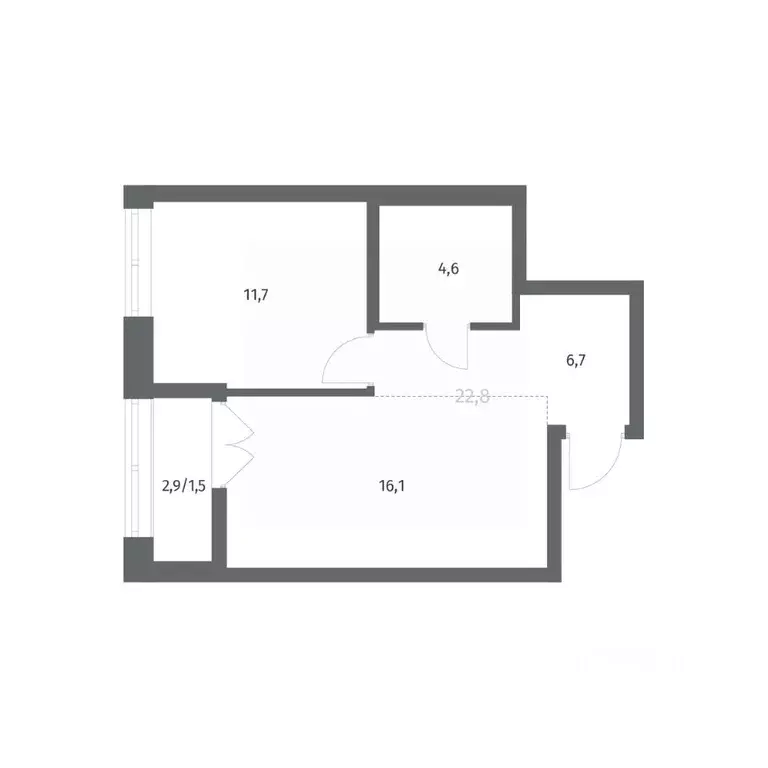 1-к кв. Ленинградская область, Ломоносовский район, Аннинское ... - Фото 1