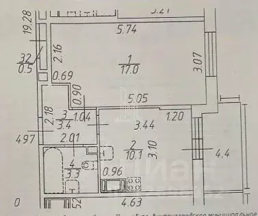 1-к кв. Санкт-Петербург просп. Буденного, 19к2 (33.8 м) - Фото 2