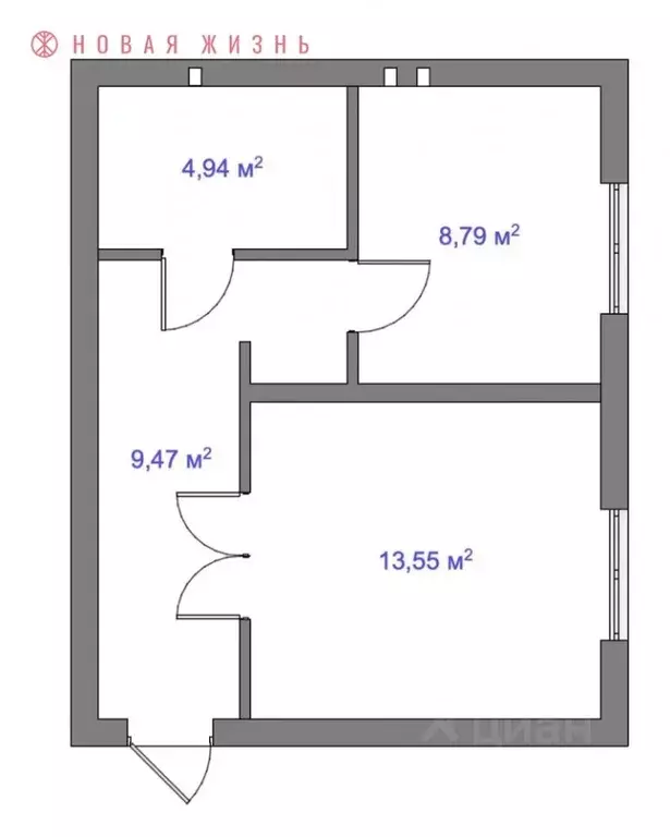 1-к кв. Самарская область, Самара Чапаевская ул., 120 (38.0 м) - Фото 1