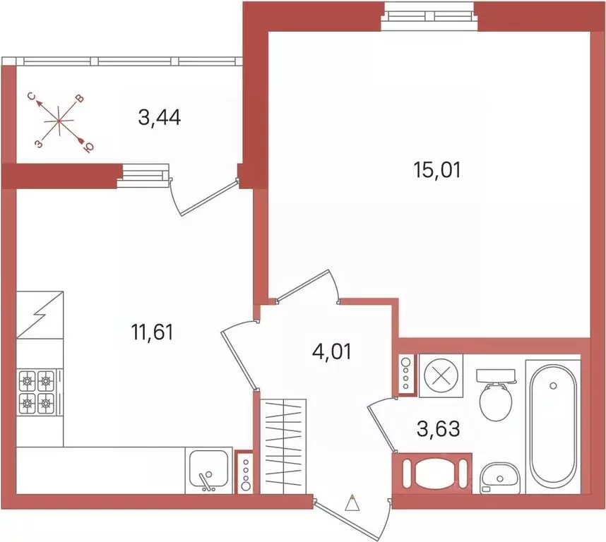 1-к кв. Ленинградская область, Сертолово Всеволожский район, Новое ... - Фото 1