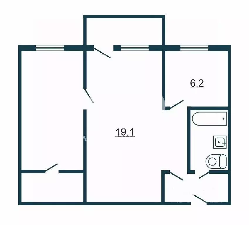 Квартира, 2 комнаты, 40 м - Фото 0