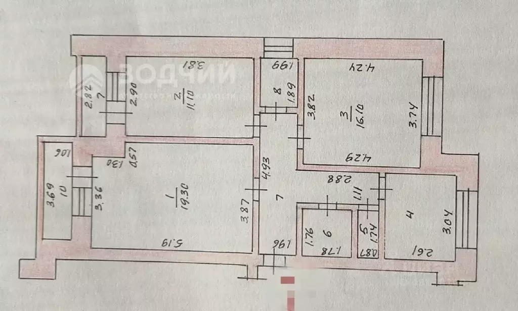 3-к кв. Чувашия, Чебоксары ул. Калинина, 101к1 (75.7 м) - Фото 2