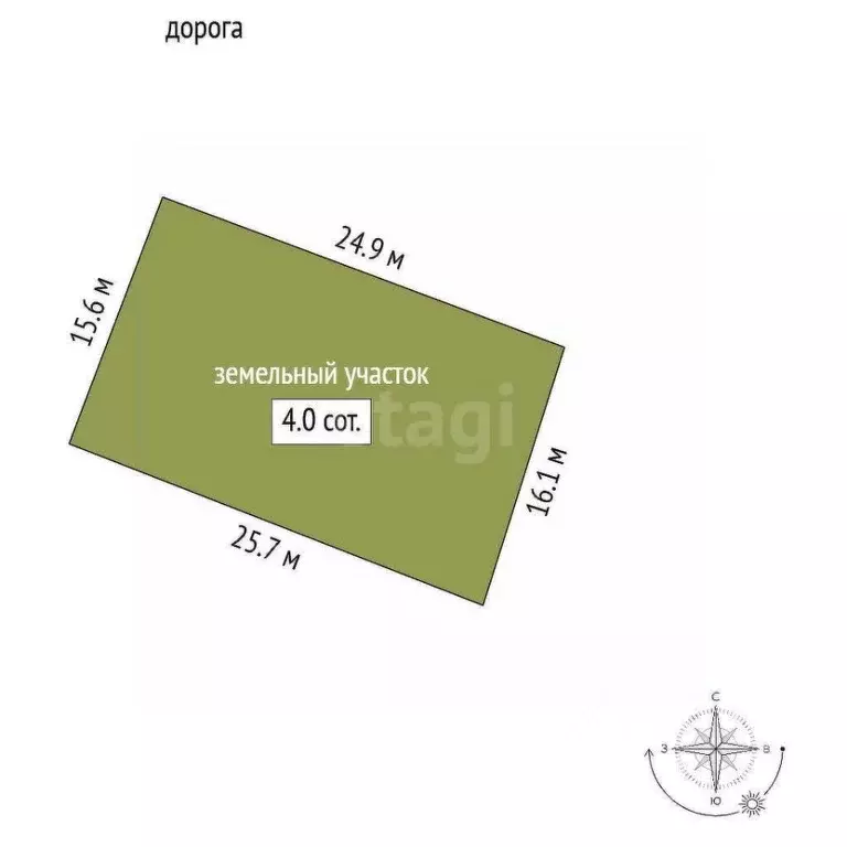 Участок в Севастополь Технолог садовое товарищество, 263 (3.96 сот.) - Фото 2