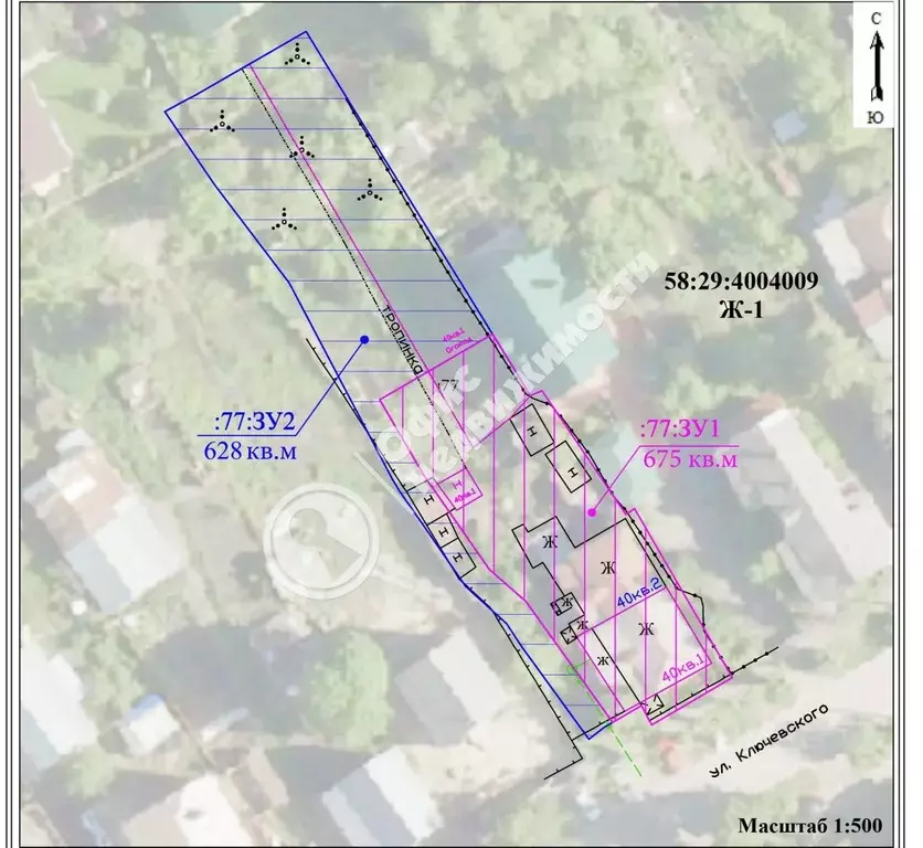 Участок в Пензенская область, Пенза ул. Ключевского, 40 (6.28 сот.) - Фото 2