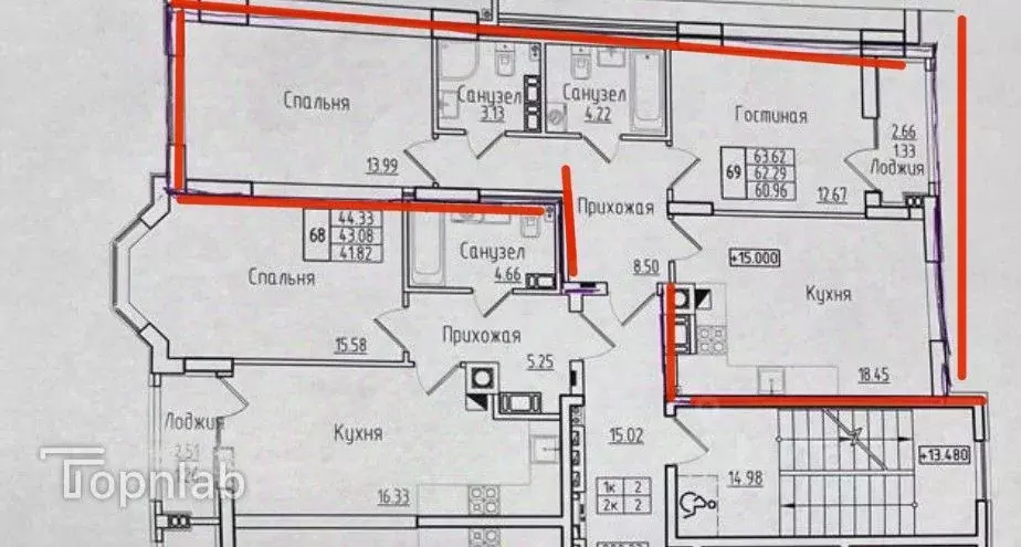 2-к кв. Калининградская область, Калининград ул. Старшины Дадаева, ... - Фото 1