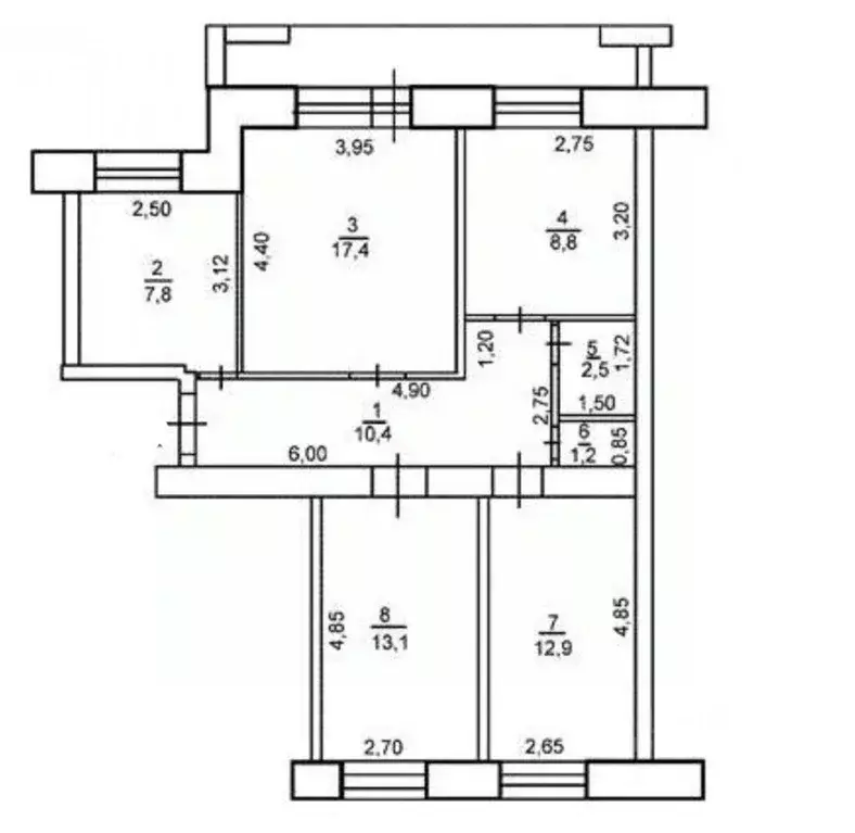 4-к кв. Оренбургская область, Оренбург ул. Ткачева, 81 (74.1 м) - Фото 1