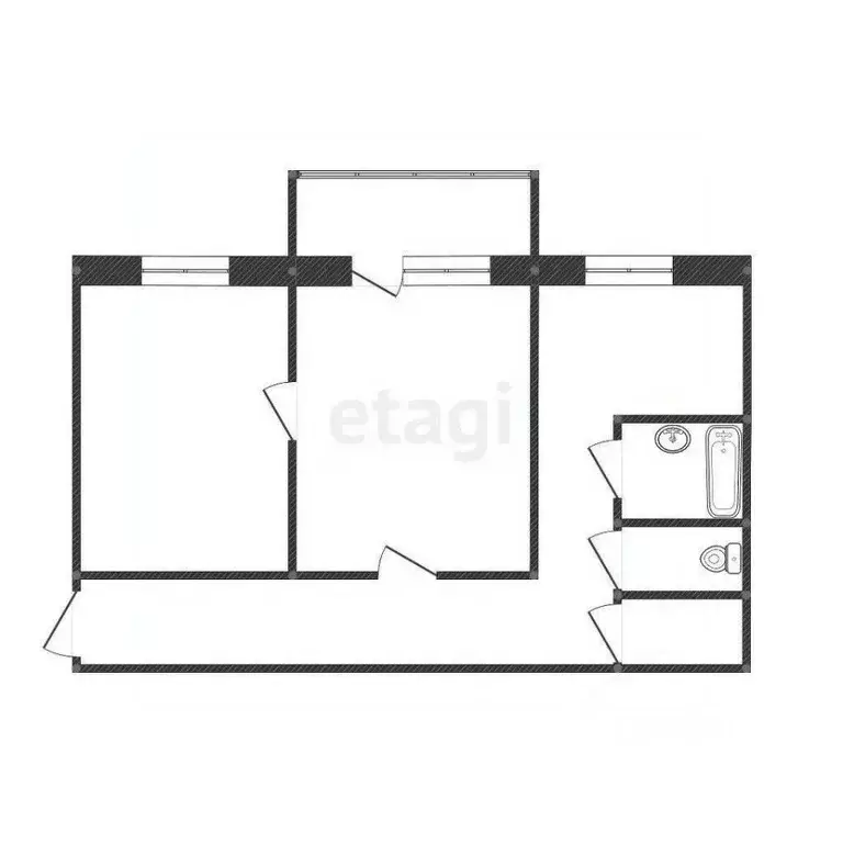 2-к кв. Костромская область, Кострома Советская ул., 138 (57.0 м) - Фото 1