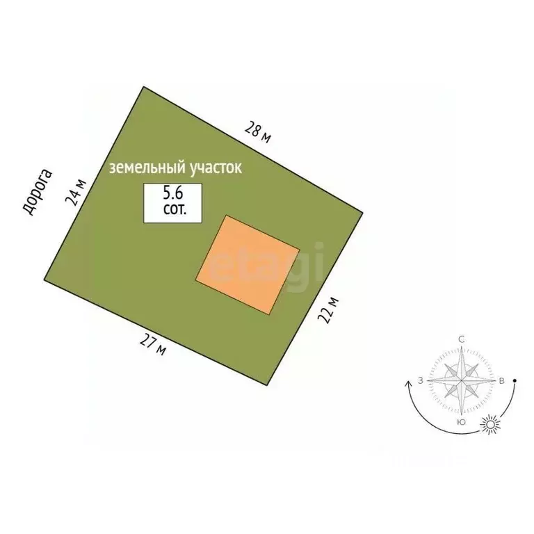 Дом в Омская область, Омск СОСН Энергия тер., аллея 6-я (132 м) - Фото 1