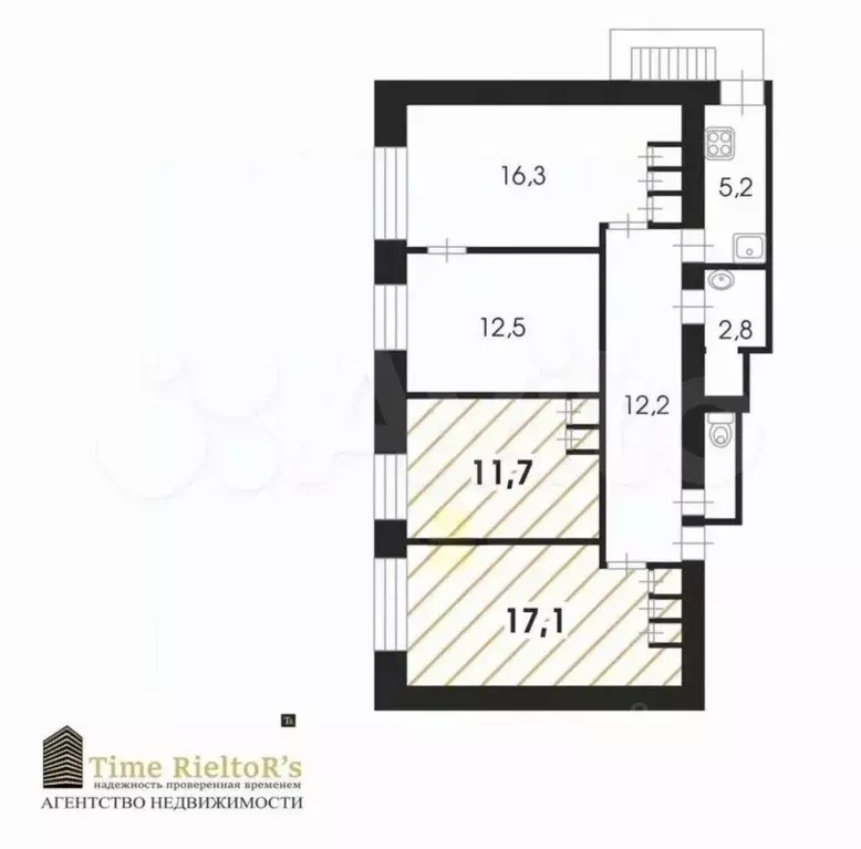 Комната Санкт-Петербург просп. Наставников, 46К2 (12.0 м) - Фото 2