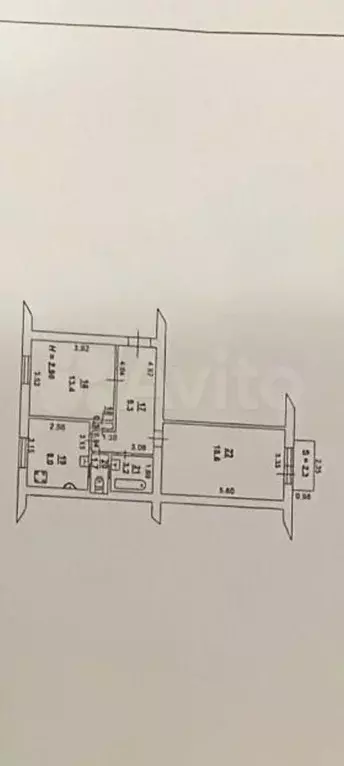 2-к. квартира, 55 м, 2/3 эт. - Фото 0