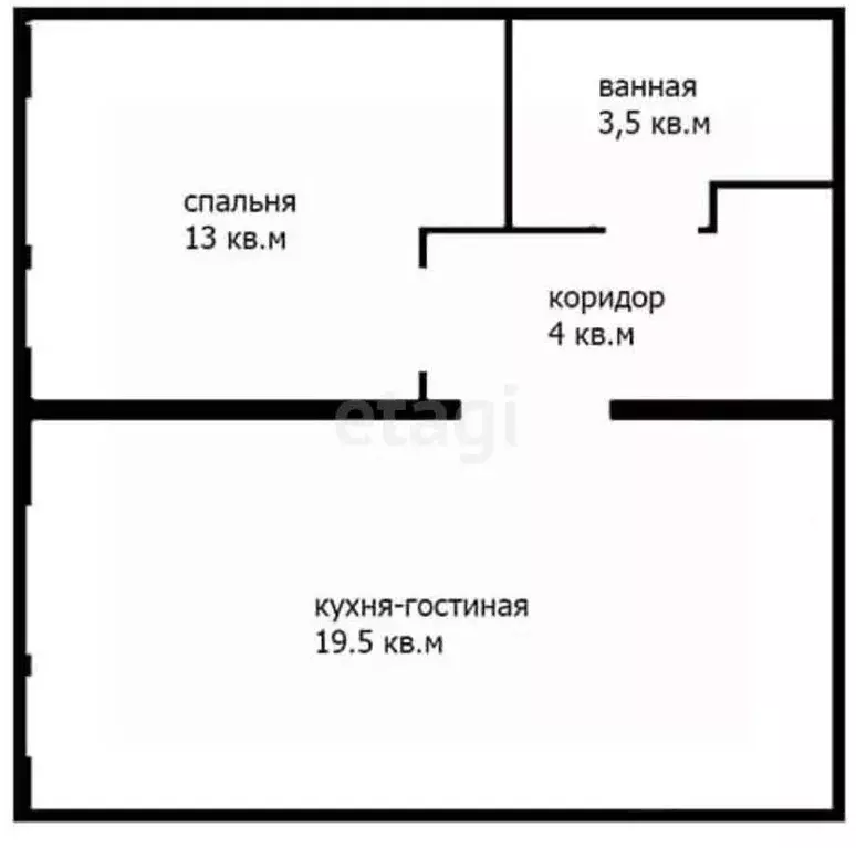 1-к кв. Тульская область, Тула Замочная ул., 105Д (49.0 м) - Фото 1